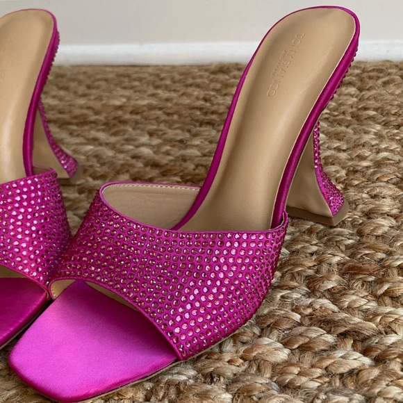 Anthropologie Shoes - New: Tony Bianco Serri Mule. Pink Satin. Size 10